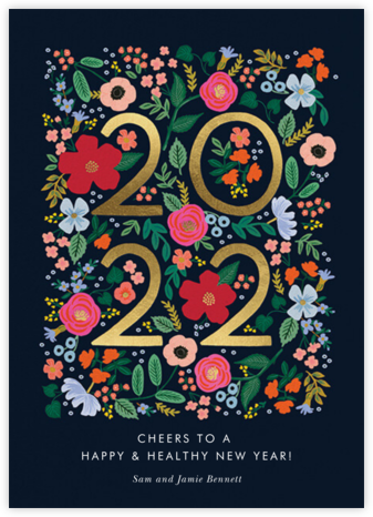 Wild Rose New Year - Rifle Paper Co. - New Year Cards 
