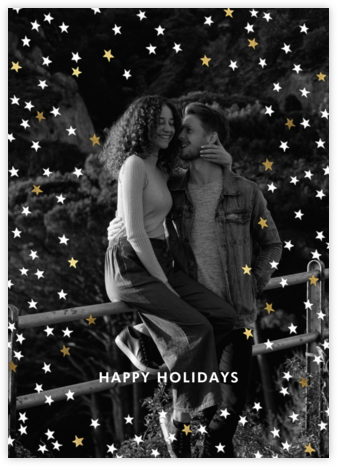 Sky Glitter Photo - kate spade new york - Holiday Photo Cards 