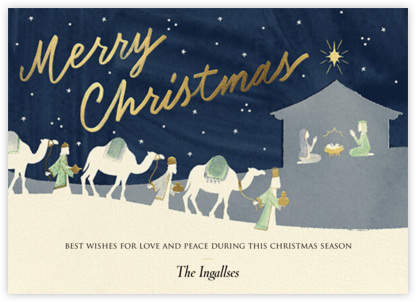 Three Kings - Merry Christmas - Paperless Post - Watercolor Christmas Cards