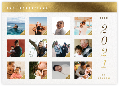 Month by Month - Paperless Post - New Year Cards 