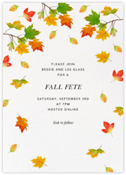 Fall Party Invitations Send Online Instantly Rsvp Tracking