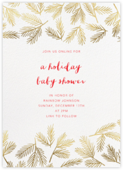Christmas Baby Shower Invitations Send Online Instantly Rsvp Tracking