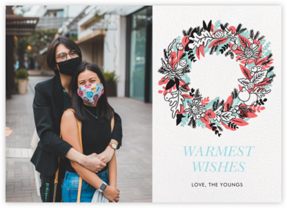Wreath Belong Together - Hello!Lucky - Holiday Photo Cards 