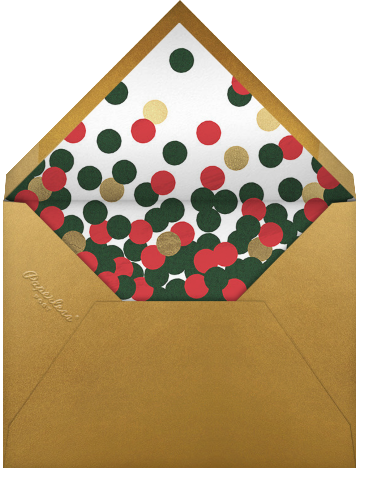 Sprinkled Confetti (Landscape Photo) - Merry Christmas - Paperless Post - Envelope