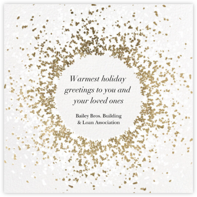 Frosted - White/Gold - Kelly Wearstler - Business Holiday & Christmas Cards