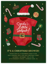 Christmas Baby Shower Invitations Send Online Instantly Rsvp Tracking