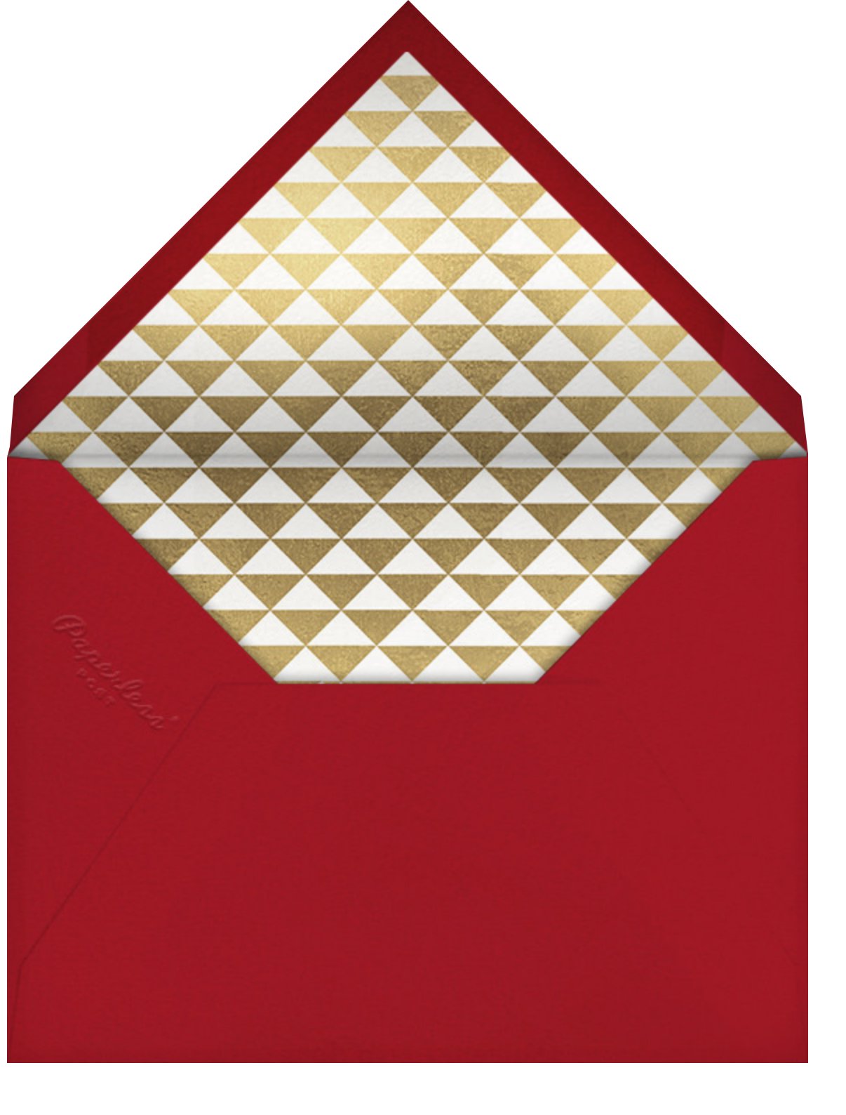 Kwanzaa Wreath (Greeting) - Cream - Paperless Post - Envelope