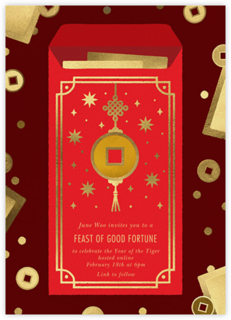 Red Envelope - Paperless Post - Lunar New Year Invitations