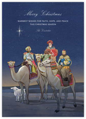 Bearing Gifts - Felix Doolittle - Religious Christmas Cards