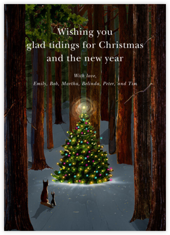 Glowing Evergreen - Felix Doolittle - Christmas Tree Cards