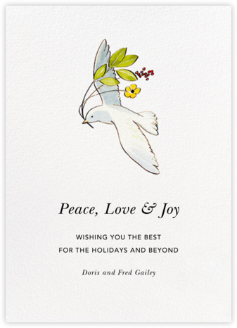 Peaceful Dove - Felix Doolittle - Animal Wildlife Christmas Cards