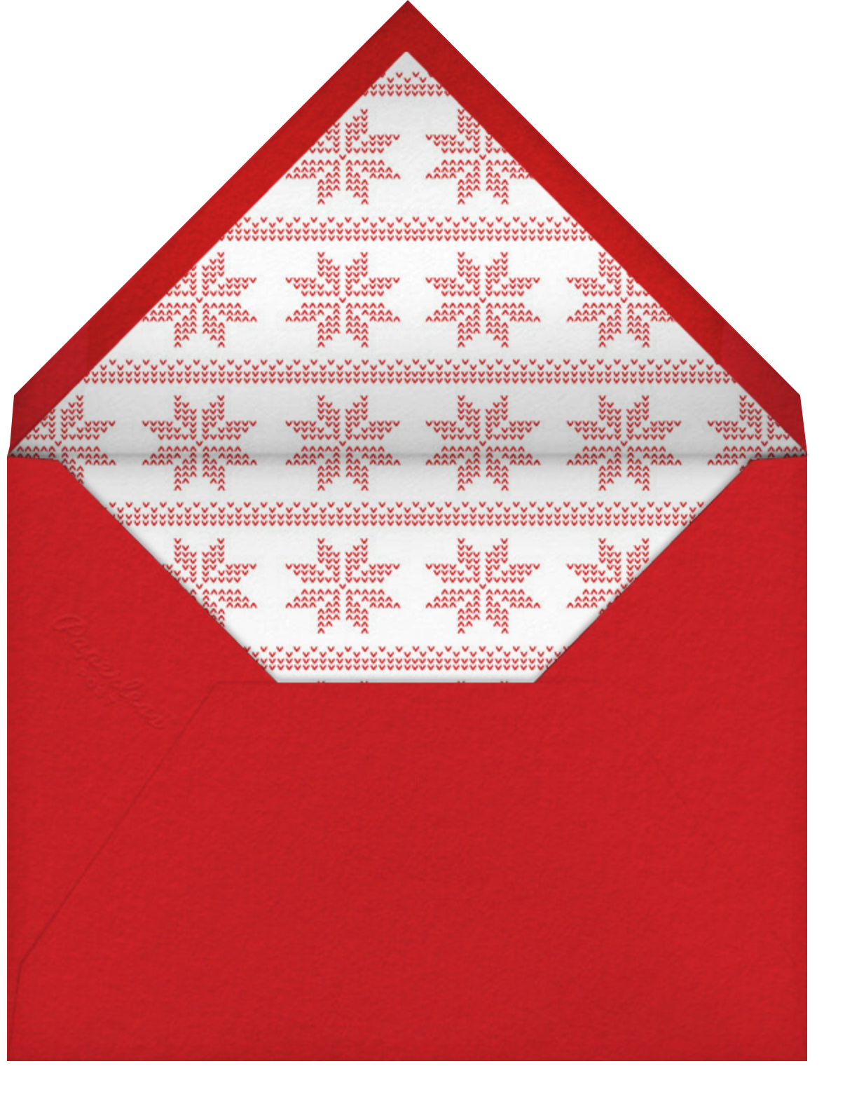 Perle Tall - Red - Paperless Post - Envelope