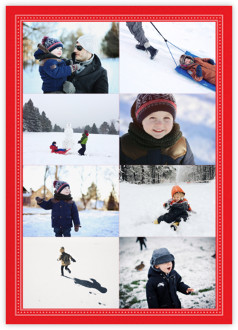 Perle Tall - Red - Paperless Post - Holiday Photo Cards 