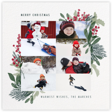 Yule Blooms Christmas (Multi-Photo) - Square - Paperless Post