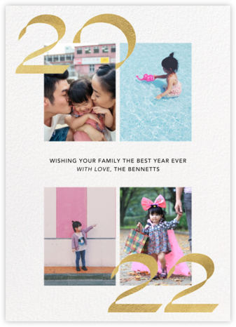 Bookends (Multi-Photo) - Paperless Post - Holiday Photo Cards 