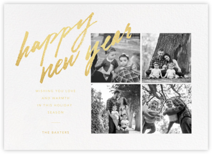 Freehand Filigree (Multi-Photo) - New Year - Paperless Post