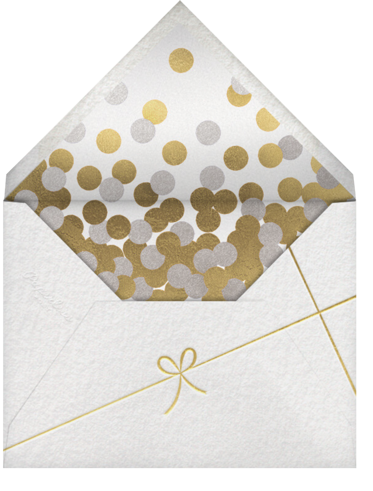 Holiday Finestra (Tall, 5 Photos) - White/Gold - Paperless Post - Envelope