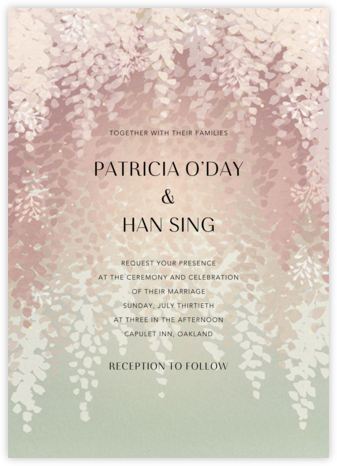 Violette (Invitation) - Dawn - Paperless Post - Rustic wedding invitations 