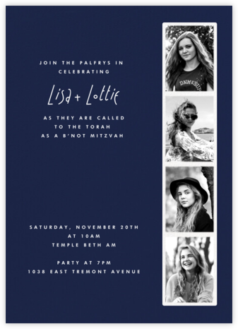 Photo Booth - Navy - Paperless Post - Religious invitations