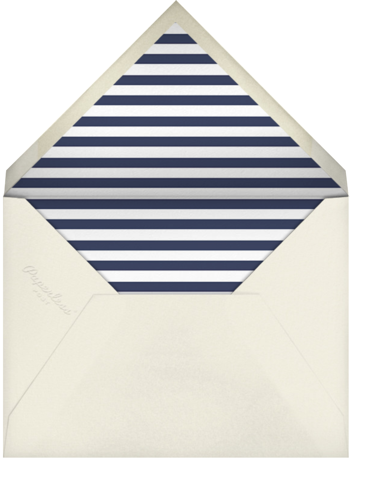 Striped Thank You (Navy) - Paperless Post - Envelope