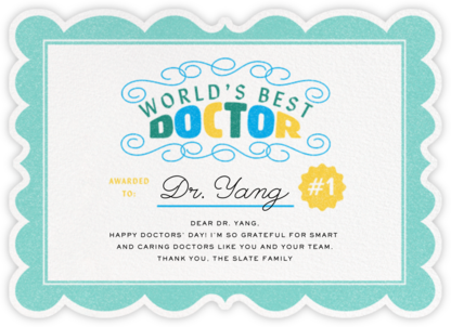 Certified - Paperless Post - National Doctors’ Day Cards