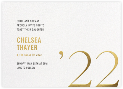 Grand Year - White - Paperless Post - Graduation Party Invitations