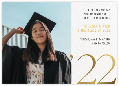 Grand Year Photo - Paperless Post - Virtual Graduation Party Invitations