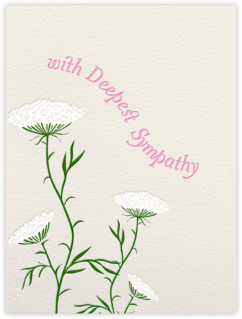 Queen Anne's Lace (Cream) - Paperless Post - Get Well Cards