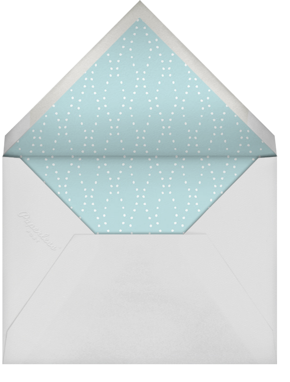 Lily of The Valley - Thinking of You (Light Blue) - Paperless Post - Envelope