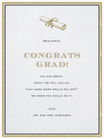 Pall Mall - Paperless Post - Graduation Cards