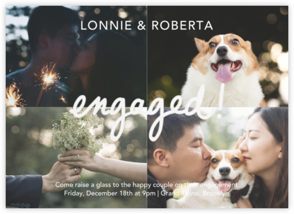 Quattro Engaged (Photo) - Paperless Post - Engagement party invitations 