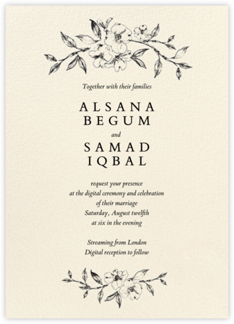 Dogwood Blossom (Invitation) - Paper Source - Wedding Invitations