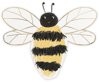 Bee There - Meri Meri - Animal Invitations