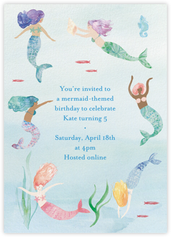 Mermaid Lagoon - Meri Meri - Get-together invitations