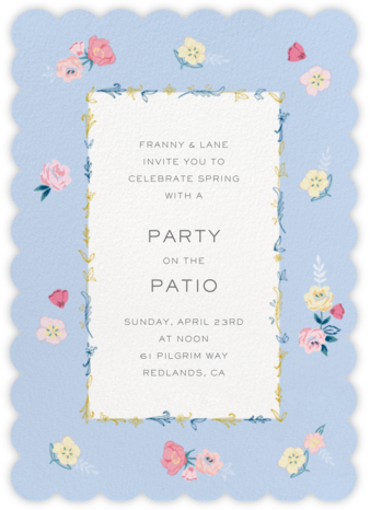 Pastel Roses - Meri Meri - Invitations for Entertaining 