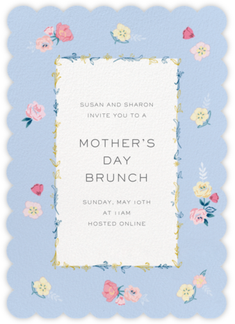 Pastel Roses - Meri Meri - Online Mother's Day invitations
