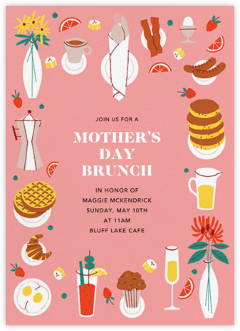 Brunch Buffet - Paperless Post - Online Mother's Day invitations