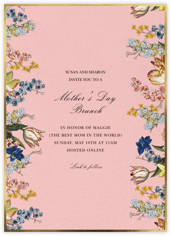 Adorned Aisle - Pavlova - Oscar de la Renta - Online Mother's Day invitations