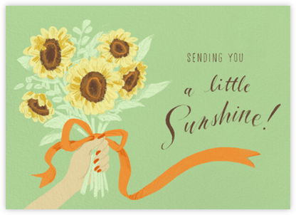 Handful of Sunshine - Light - Paperless Post - Thinking of you cards