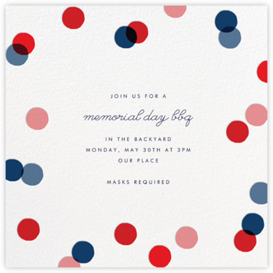 Carnaby - Red/Blue - Paperless Post - Memorial Day Invitations