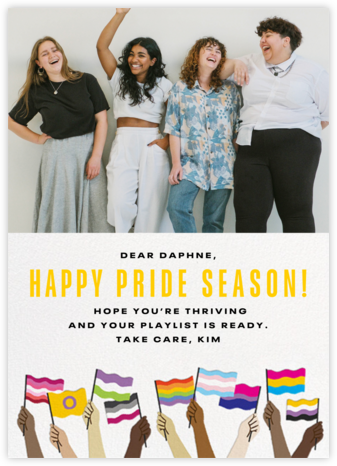 Flags Up Photo - Paperless Post - Pride Cards