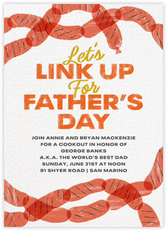 Linked (Invitation) - Paperless Post - Father's Day Invitations