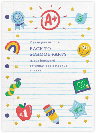 A+ - Paperless Post - Back to School Invitations