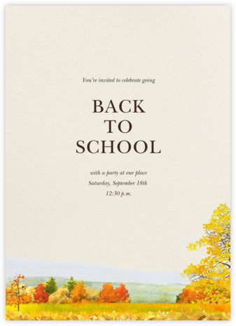 Buckhannon - Felix Doolittle - Back to School Invitations