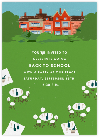 Lawn Story - Paperless Post - Back to School Invitations