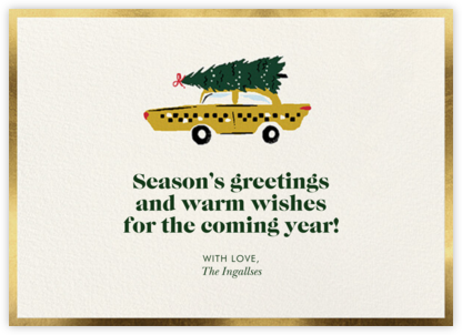Fab Cab - kate spade new york - Christmas Cards