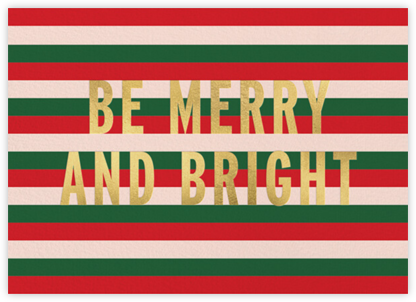 Bright Stripes - kate spade new york - Christmas Cards