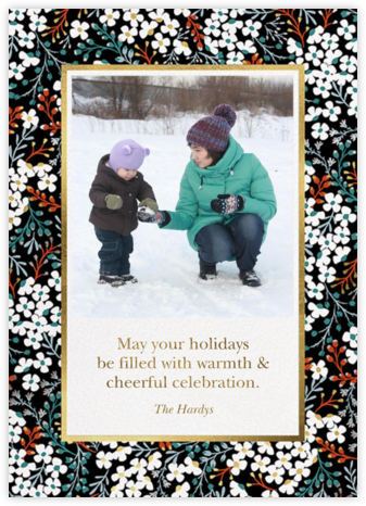 Winter Blooms Photo - kate spade new york - Holiday Photo Cards 