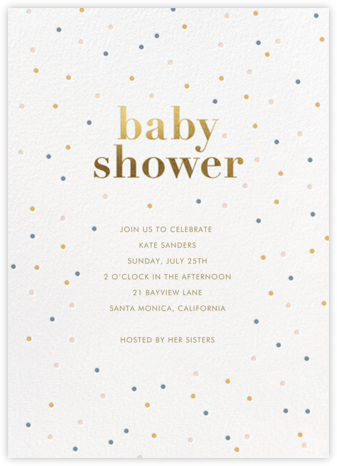 Mellow Dots - Sugar Paper - Baby Shower Invitations 