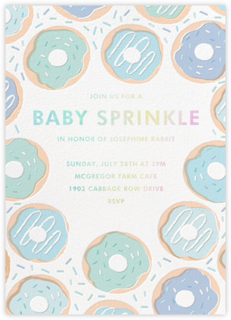 Sprinkle Sprinkle - Hello!Lucky - Baby Shower Invitations 